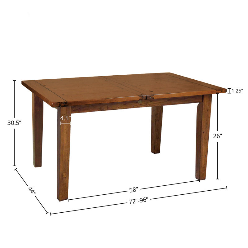 The Twillery Co.® Centerville 72" Wide Butterfly Leaf Dining Table ...
